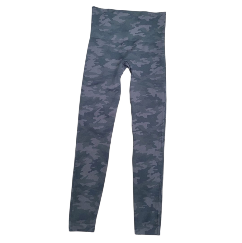 Spanx Look At Me Now Seamless Camouflage Crop High Rise Leggings Camo Shaping M - Picture 5 of 14